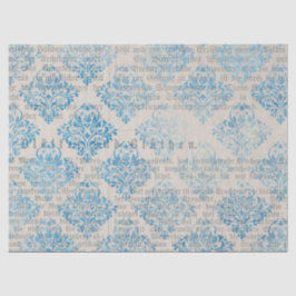 Ephemera Blue Paper Series Design 6 Tissuepapier