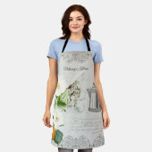  Ephemera  Botanische stoffen Franse Floral Kitche Schort (Gedragen)