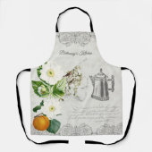  Ephemera  Botanische stoffen Franse Floral Kitche Schort (Voorkant)