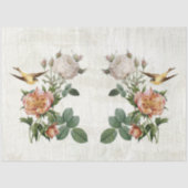  Ephemera Botanische Vogels Bloemen Decoupage Tissuepapier (Voorkant)