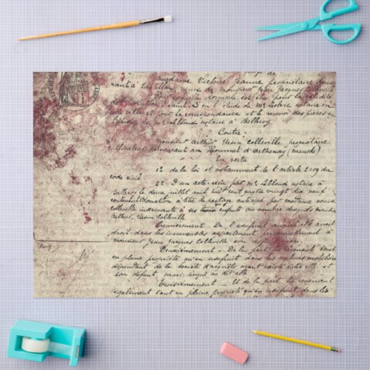 Ephemera Bourgondië Paper Series Design 14 Tissuepapier (Craft)