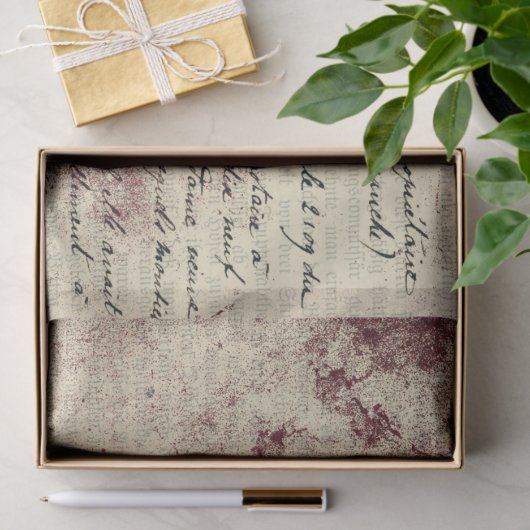 Ephemera Bourgondië Paper Series Design 14 Tissuepapier (Geschenk)