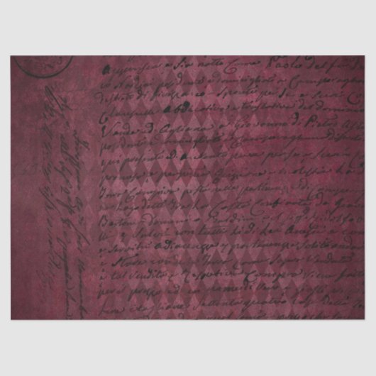 Ephemera Bourgondië Paper Series Design 7 Tissuepapier (Voorkant)