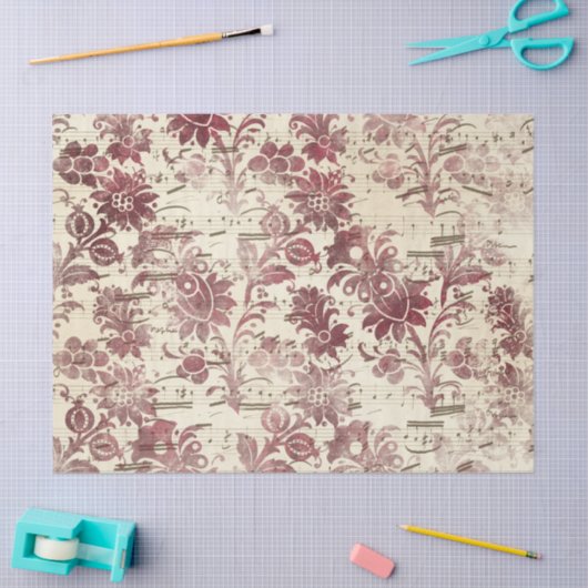 Ephemera Bourgondië Paper Series Design 8 Tissuepapier (Craft)