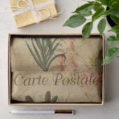 Ephemera Briefkaart Oranje Lilly Decoupage Tissuepapier (Geschenk)