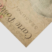 Ephemera Briefkaart Polar Beer Tissuepapier (Detail)