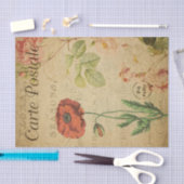 Ephemera Briefkaart Red Poppy Tissuepapier (Craft)