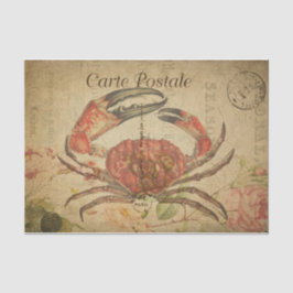 Ephemera Briefkaart Tasmanian Crab Tissuepapier