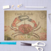 Ephemera Briefkaart Tasmanian Crab Tissuepapier (Craft)