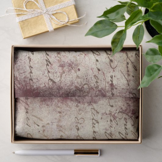 Ephemera Burgundy Paper Series Design 13 Tissuepapier (Geschenk)