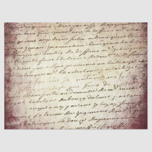 Ephemera Burgundy Paper Series Design 13 Tissuepapier (Voorkant)