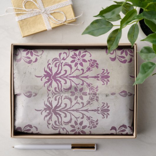 Ephemera Burgundy Paper Series Design 17 Tissuepapier (Geschenk)