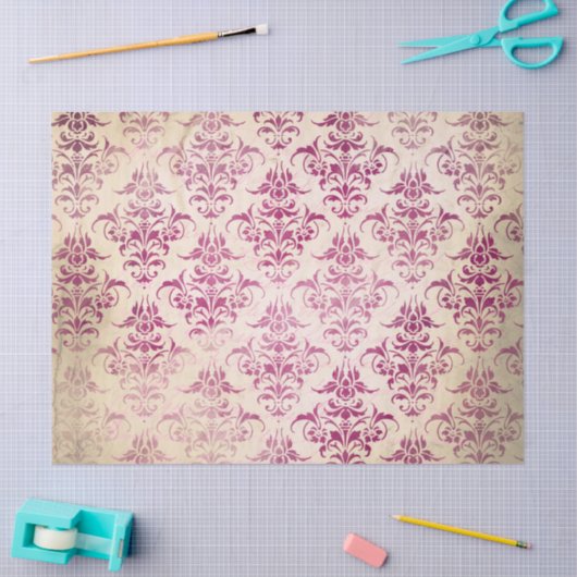 Ephemera Burgundy Paper Series Design 18 Tissuepapier (Craft)