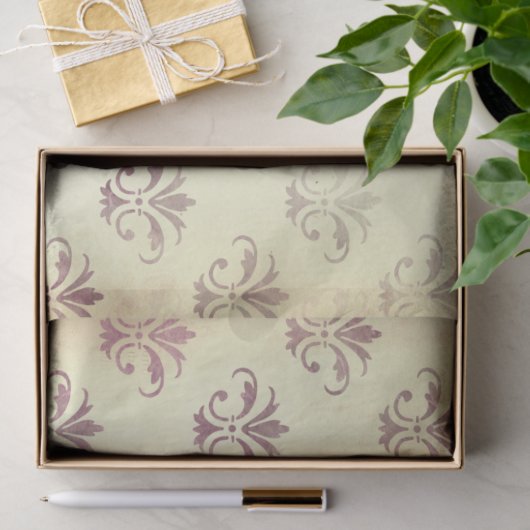 Ephemera Burgundy Paper Series Design 2 Tissuepapier (Geschenk)