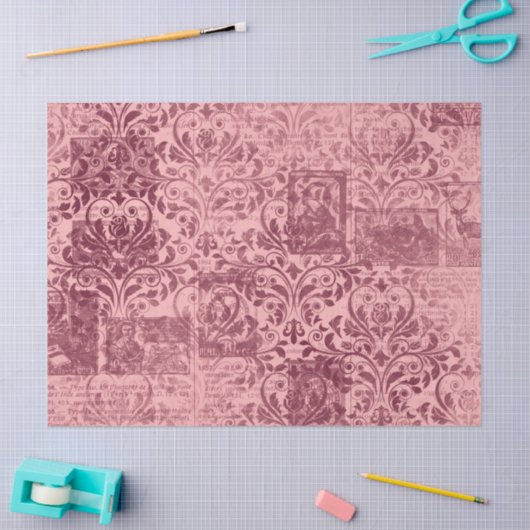 Ephemera Burgundy Paper Series Design 3 Tissuepapier (Craft)