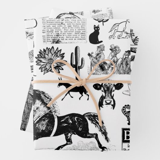  Ephemera Collage, Decoupage papier Inpakpapier Vel (In situ)