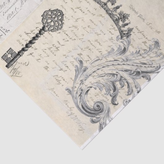 Ephemera Collage Decoupage Sheet Tissuepapier (Detail)