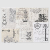 Ephemera Collage Decoupage Sheet Tissuepapier (Voorkant)