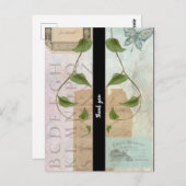  Ephemera Collage Hartelijk dank Briefkaart (Voorkant / Achterkant)