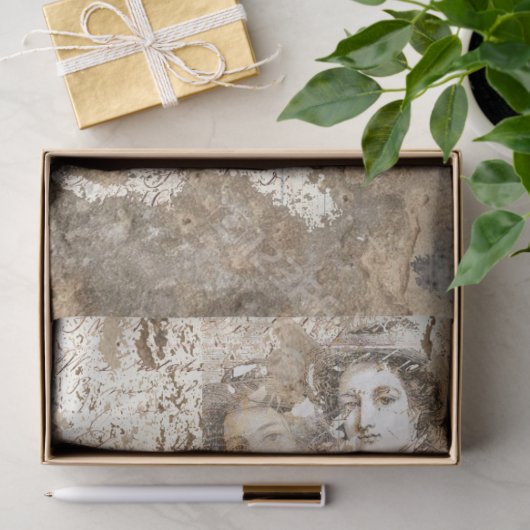  Ephemera Collage nr. 00005 Tissuepapier (Geschenk)