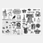 Ephemera Collage papieren bladen voor ontkoppeling Inpakpapier Vel (Voorkant 3)