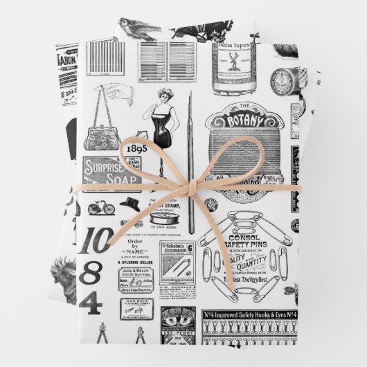 Ephemera Collage papieren bladen voor ontkoppeling Inpakpapier Vel (In situ)