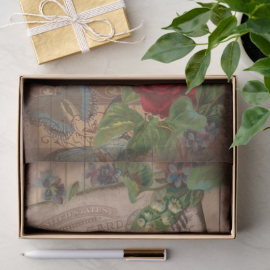 Ephemera Collage Shabby Chic Decoupage Tis Tissuepapier (Geschenk)