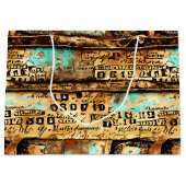  Ephemera Collage van oude bankbiljetten Groot Cadeauzakje (Voorkant)