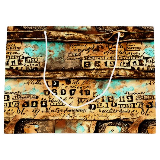 Ephemera Collage van oude bankbiljetten Groot Cadeauzakje (Voorkant)