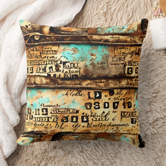  Ephemera Collage van oude bankbiljetten Kussen (Deken)