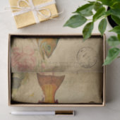 Ephemera Colorful Salmon Bass Fish Decoupage Tissuepapier (Geschenk)