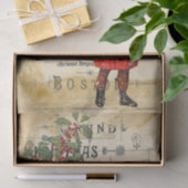 Ephemera Cute Kind Kerstmis en Poster Ontkoppeling Tissuepapier (Geschenk)