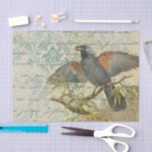 Ephemera Damask Bird Tissuepapier (Craft)