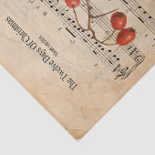 Ephemera De twaalf dagen kerstontkoppeling Tissuepapier (Detail)