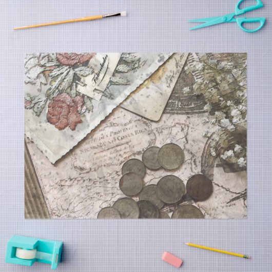 Ephemera debetpapier tissuepapier (Craft)