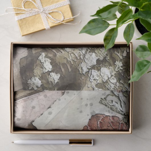 Ephemera  debetpapier tissuepapier (Geschenk)