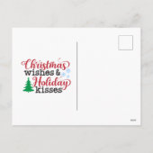 Ephemera Dech the Hall Kerstcarol Script Feestdagenkaart (Achterkant)