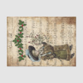 Ephemera Deck the Hall Kerstcarol Decoupage Tissuepapier (Voorkant)