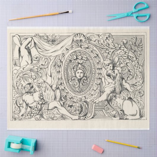  Ephemera Decoupage Antiek Illustratie Tissuepapier (Craft)