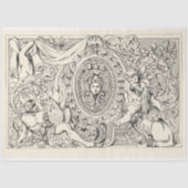  Ephemera Decoupage Antiek Illustratie Tissuepapier (Voorkant)