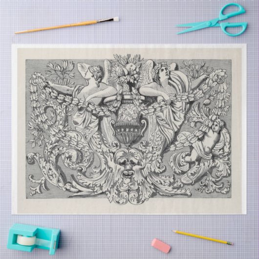 Ephemera Decoupage Antiek Illustratie Tissuepapier (Craft)