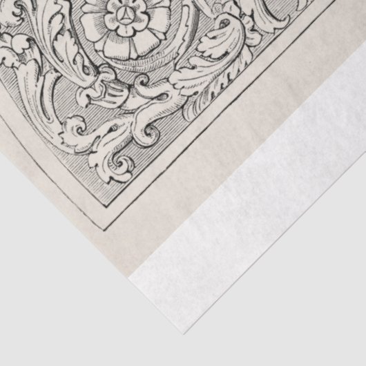 Ephemera Decoupage Antiek Illustratie Tissuepapier (Detail)