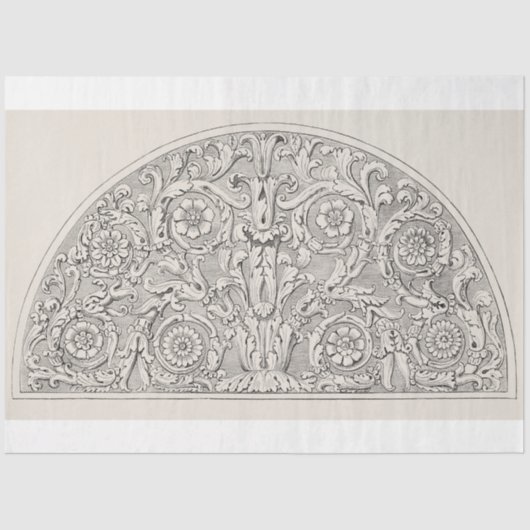 Ephemera Decoupage Antiek Illustratie Tissuepapier (Voorkant)