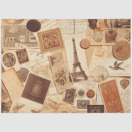 Ephemera Decoupage Meubels Scrapbooking Tissuepapier (Voorkant)
