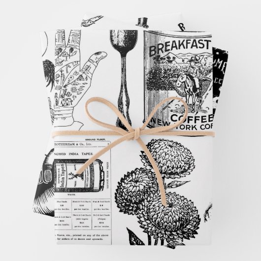  Ephemera Decoupage of Collage Papierbladen Inpakpapier Vel (In situ)