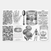  Ephemera Decoupage of Collage Papierbladen Inpakpapier Vel (Voorkant)