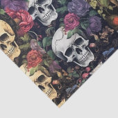 Ephemera Decoupage Skulls and Flowers Tissuepapier (Detail)