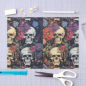 Ephemera Decoupage Skulls and Flowers Tissuepapier (Craft)
