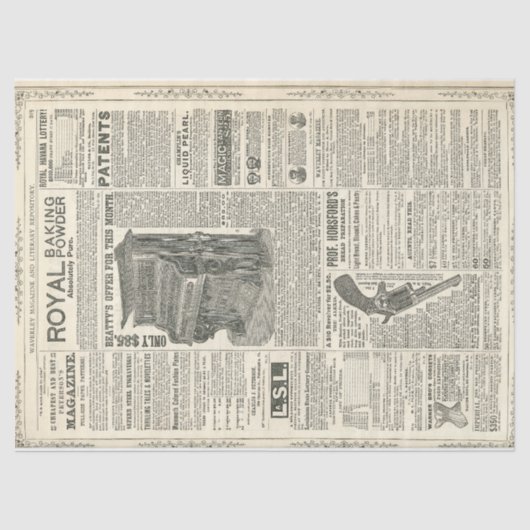 Ephemera-decoupage Tissuepapier (Voorkant)