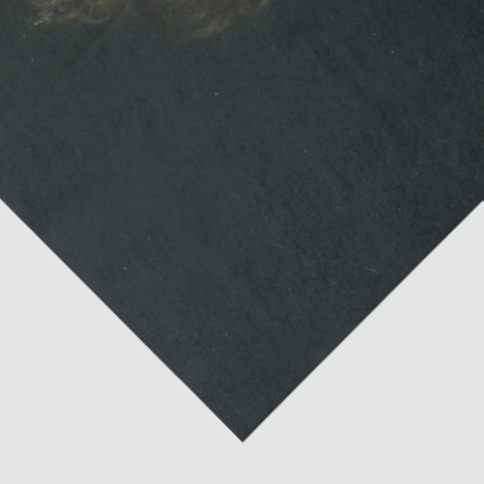  Ephemera Decoupage Vrouw in Blauwe Jurk Tissuepapier (Detail)